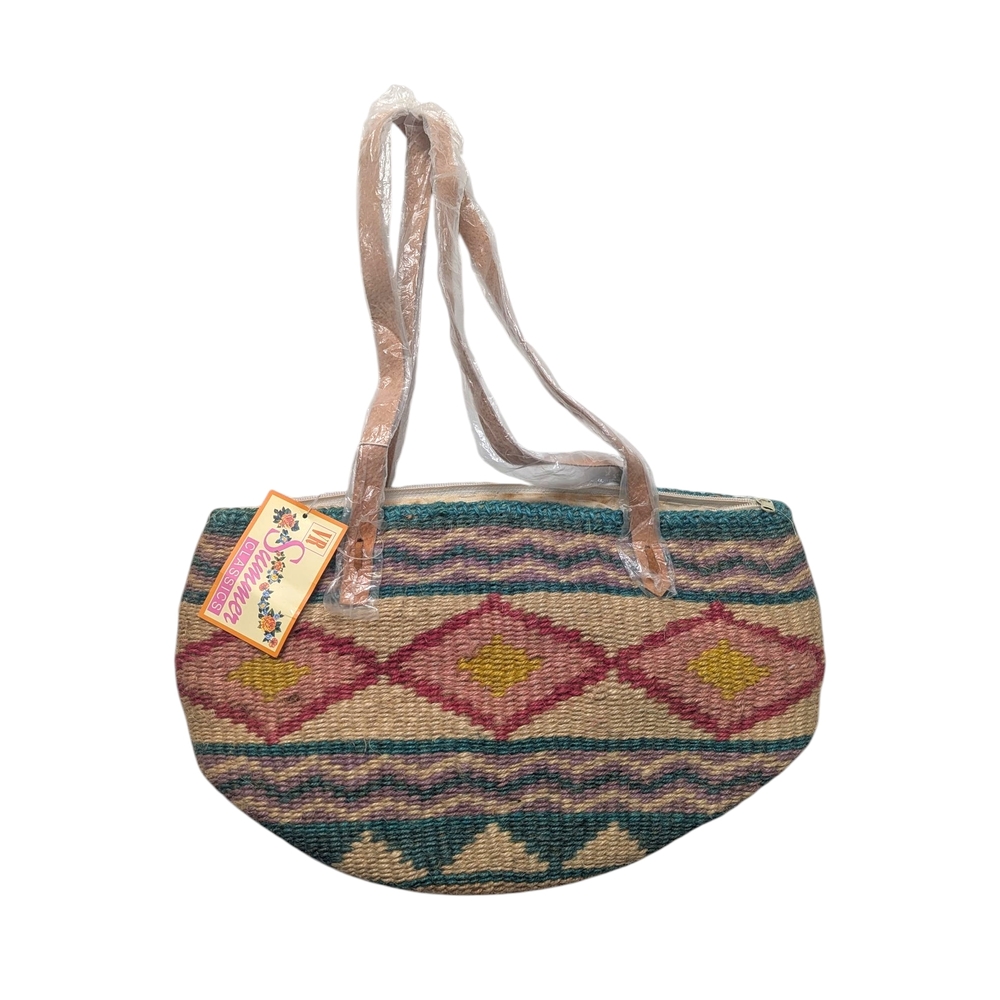 Colorful Woven Tote Bag